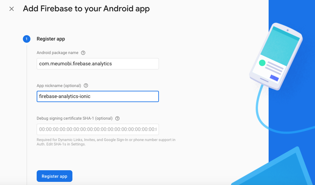 firebase-console-register-android-app