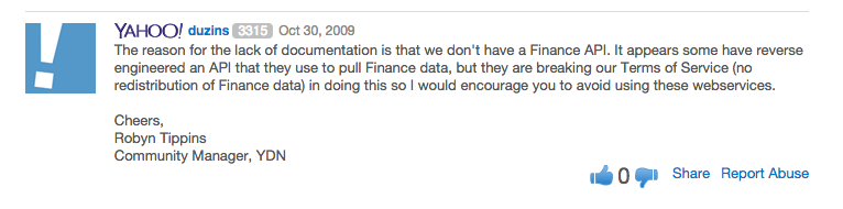 Get Realtime Stock Quotes Using Yahoo Finance Api Meumobi Dev Blog